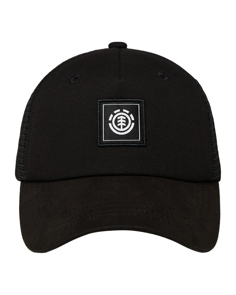 Load image into Gallery viewer, Element Unisex Icon Mesh Peak Trucker Cap Flint Black ELYHA00248-FBK
