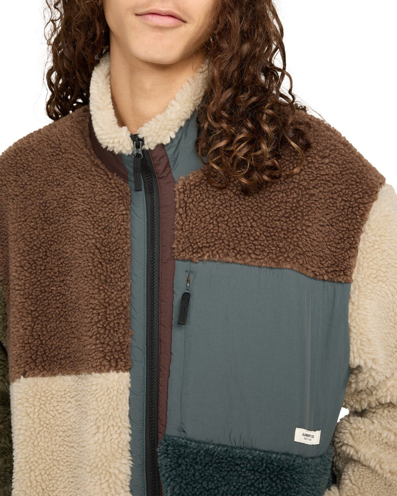 Load image into Gallery viewer, Element Men&#39;s Oak Sherpa Jacket Multicolor ELYJK00224-KSQE
