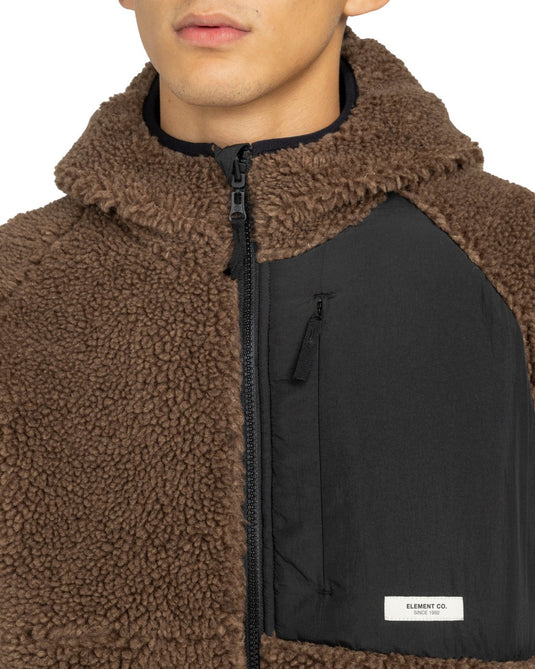 Element Men's Wolfe Sherpa Reversible Fleece Java ELYJK00225-CTF0