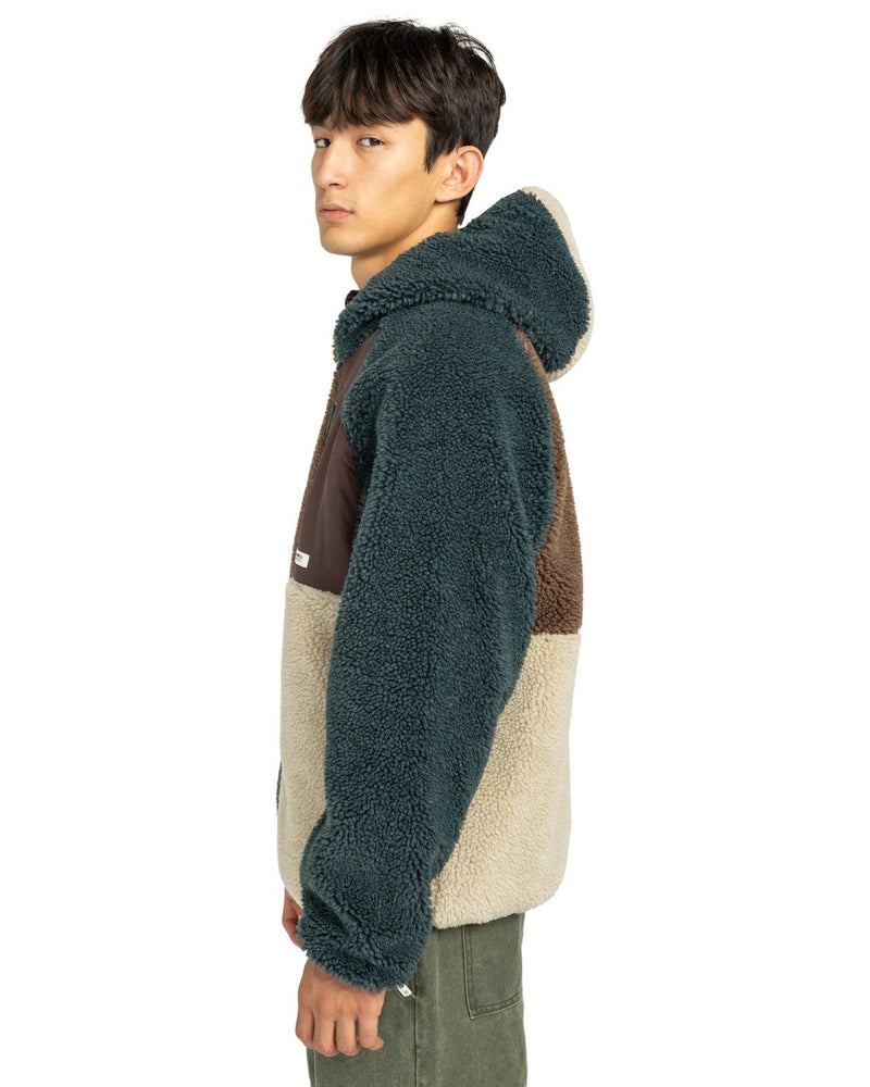 Load image into Gallery viewer, Element Men&#39;s Wolfe Sherpa Reversible Sherpa Hoodie Multicolor ELYJK00225-KSQE
