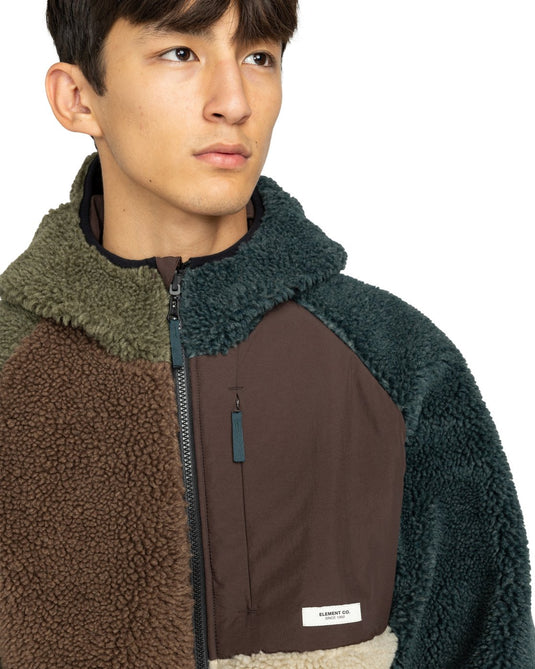 Element Men's Wolfe Sherpa Reversible Sherpa Hoodie Multicolor ELYJK00225-KSQE