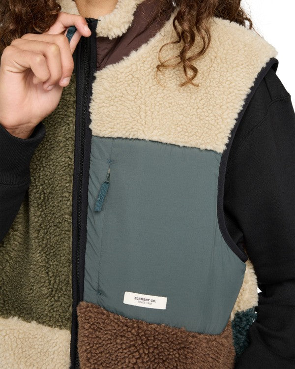 Load image into Gallery viewer, Element Men&#39;s Lake Sherpa - Sherpa Vest Multicolor ELYJK00226-KSQE
