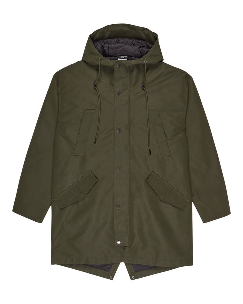 Load image into Gallery viewer, Element Men&#39;s Fishtail Parka Jacket Forest Night ELYJK00270-CSN0
