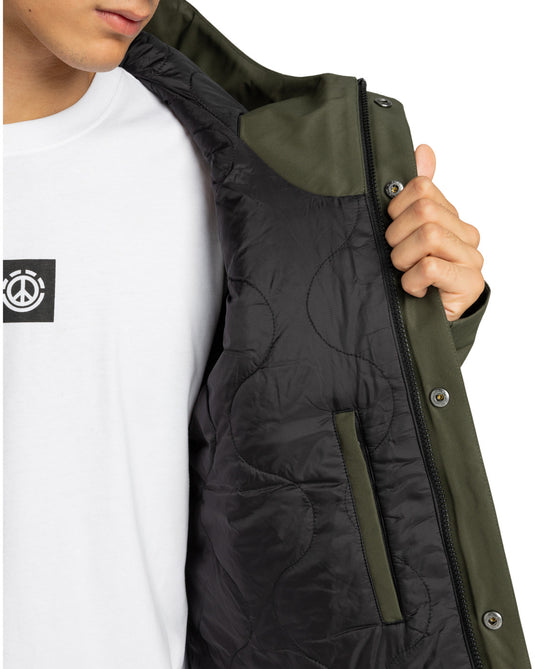 Element Men's Fishtail Parka Jacket Forest Night ELYJK00270-CSN0