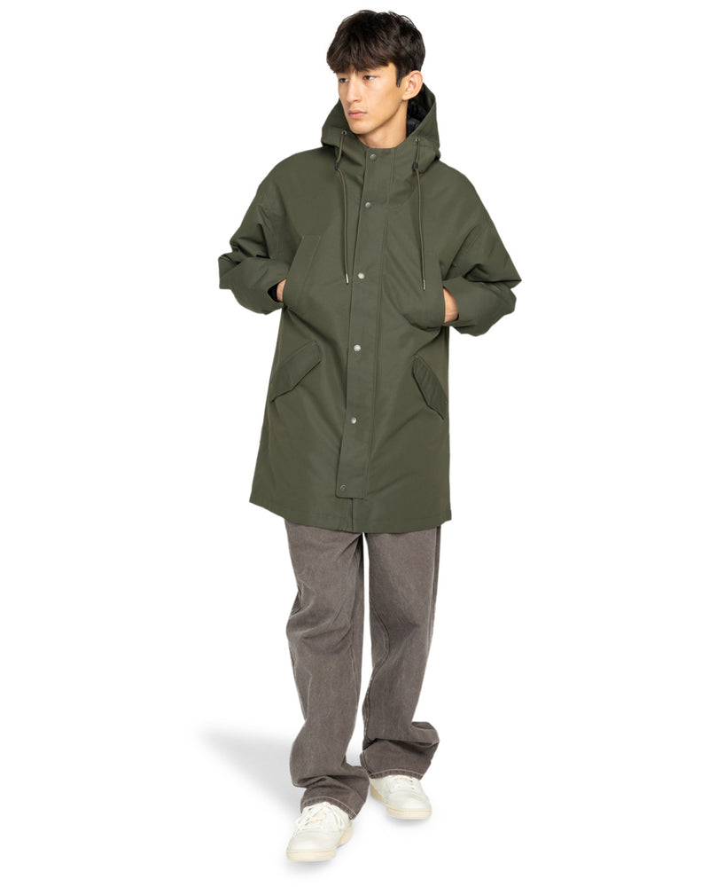 Load image into Gallery viewer, Element Men&#39;s Fishtail Parka Jacket Forest Night ELYJK00270-CSN0
