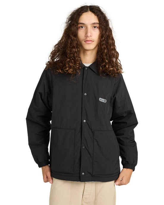 Element Men's Coach Polar Jacket Flint Black ELYJK00275-FBK