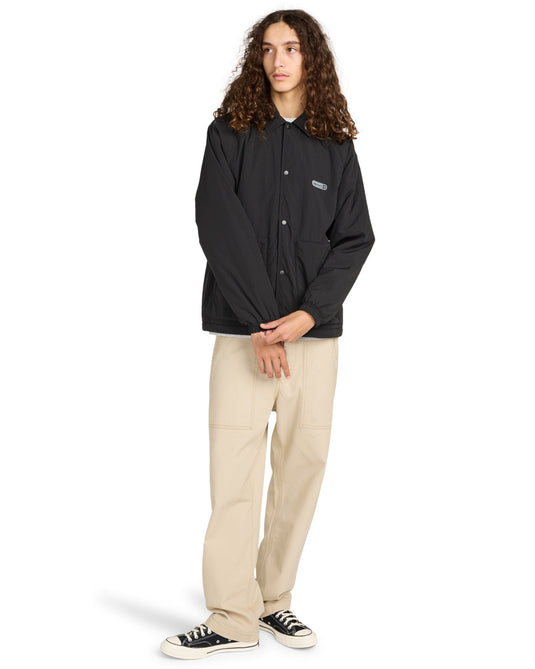 Element Men's Coach Polar Jacket Flint Black ELYJK00275-FBK