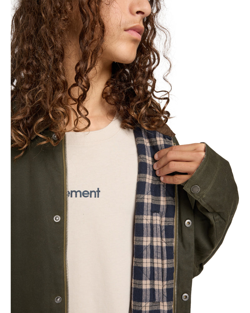 Load image into Gallery viewer, Element Men&#39;s Orchard Waxed Jacket Kalamata ELYJK00281-GZH0
