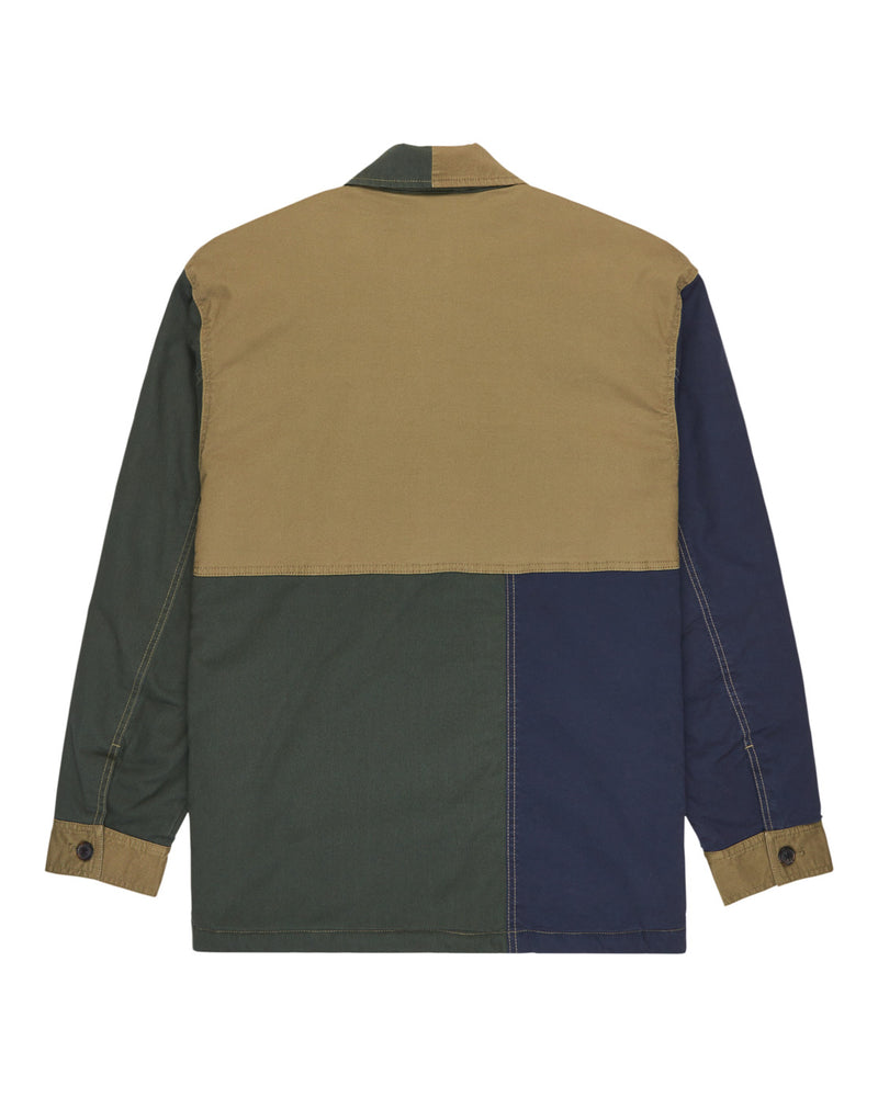 Load image into Gallery viewer, Element Men&#39;s Crossroads Patchwork Padded Overshirt Multicolor ELYJK00284-KSQE
