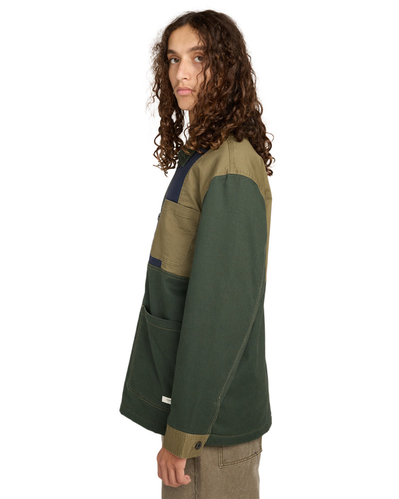 Load image into Gallery viewer, Element Men&#39;s Crossroads Patchwork Padded Overshirt Multicolor ELYJK00284-KSQE
