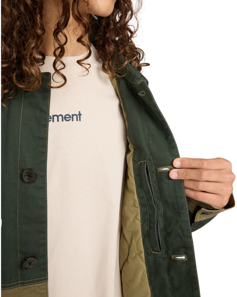 Load image into Gallery viewer, Element Men&#39;s Crossroads Patchwork Padded Overshirt Multicolor ELYJK00284-KSQE
