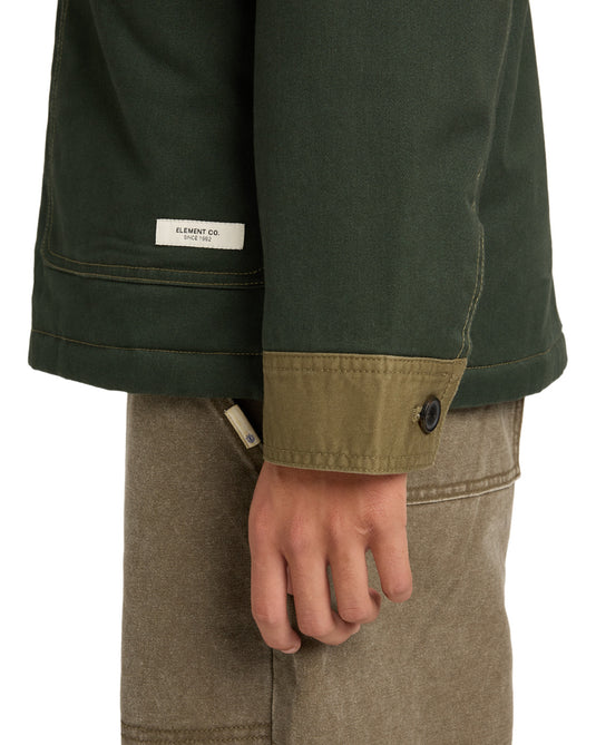 Element Men's Crossroads Patchwork Padded Overshirt Multicolor ELYJK00284-KSQE