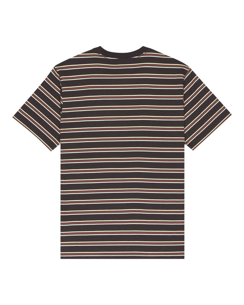 Load image into Gallery viewer, Element Men's Icon Embroidery Short Sleeve T-Shirt Washed Stripes Offblack ELYKT00168-KTA3
