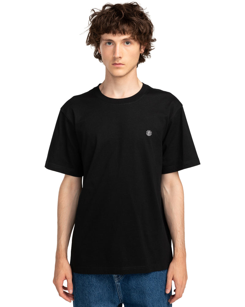 Load image into Gallery viewer, Element Men's Icon Embroidery Short Sleeve T-Shirt Flint Black ELYKT00168-FBK
