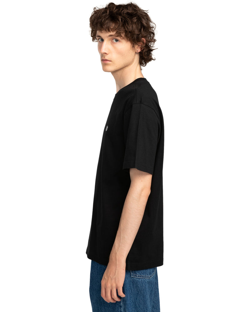 Load image into Gallery viewer, Element Men's Icon Embroidery Short Sleeve T-Shirt Flint Black ELYKT00168-FBK
