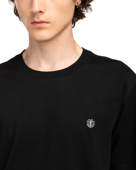 Element Men's Icon Embroidery Short Sleeve T-Shirt Flint Black ELYKT00168-FBK
