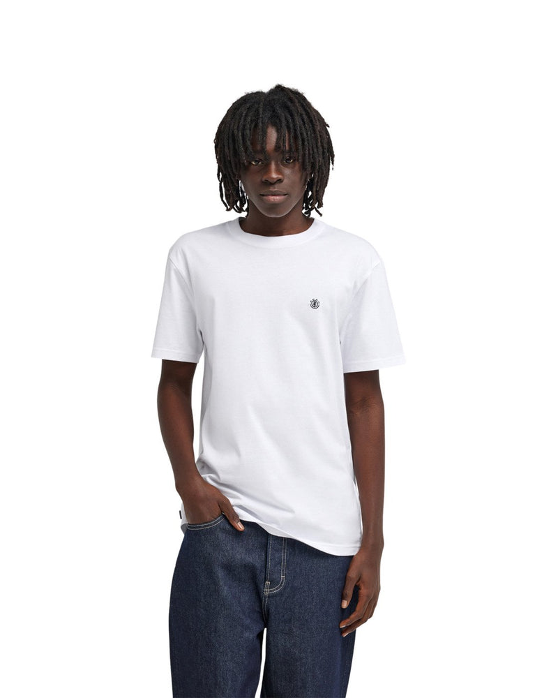 Load image into Gallery viewer, Element Men's Icon Embroidery Short Sleeve T-Shirt Optic White ELYKT00168-WBB0
