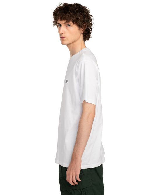 Element Men's Icon Embroidery Short Sleeve T-Shirt Optic White ELYKT00168-WBB0