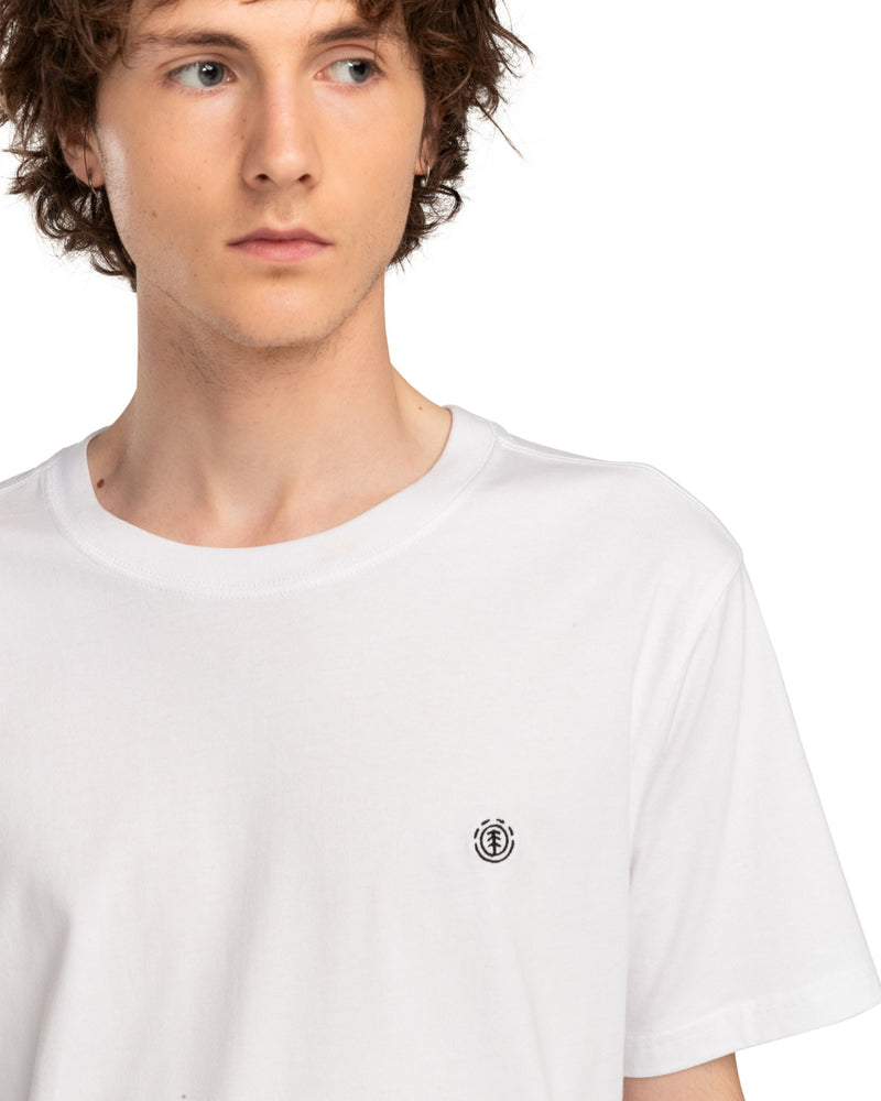 Load image into Gallery viewer, Element Men's Icon Embroidery Short Sleeve T-Shirt Optic White ELYKT00168-WBB0
