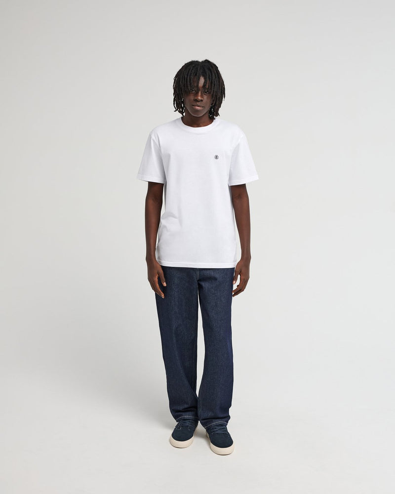 Load image into Gallery viewer, Element Men's Icon Embroidery Short Sleeve T-Shirt Optic White ELYKT00168-WBB0
