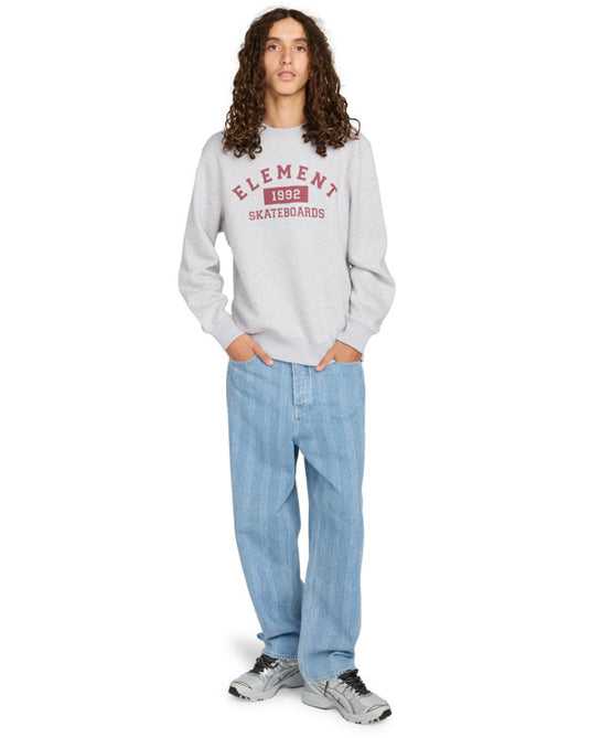 Element Men's Home Team Cr Sweatshirt Mid Grey Heather ELYSF00299-SGBH