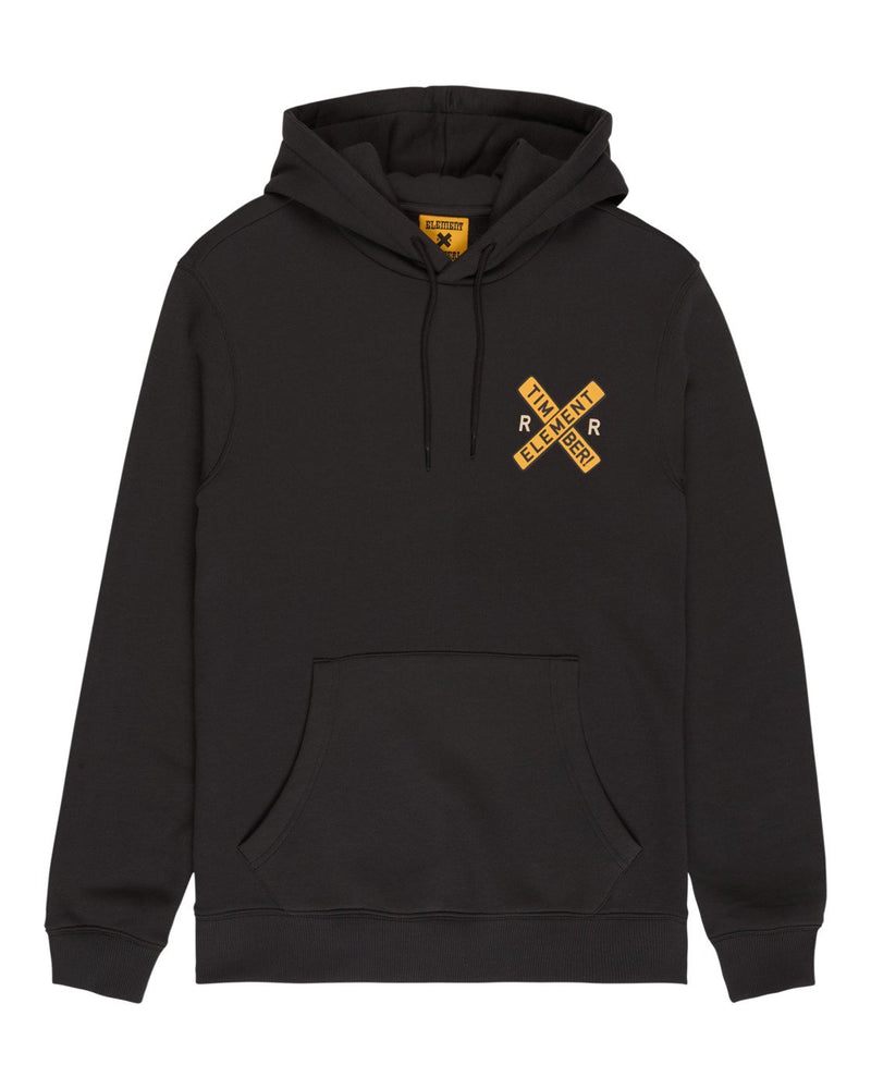 Load image into Gallery viewer, Element Men&#39;s Timber Signs Po Hoodie Off Black ELYSF00313-KTA0
