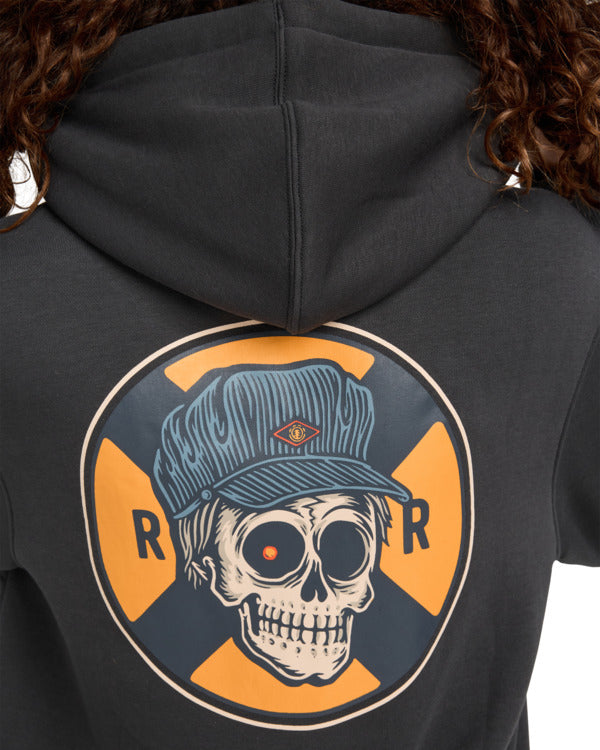 Load image into Gallery viewer, Element Men&#39;s Timber Signs Po Hoodie Off Black ELYSF00313-KTA0
