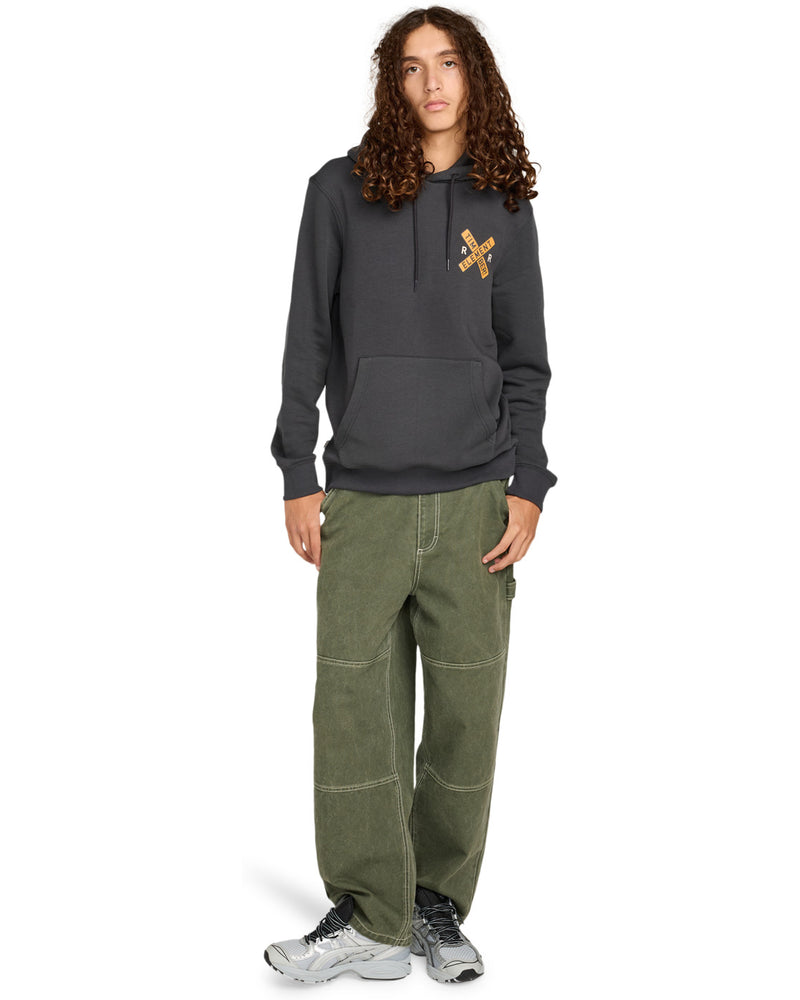 Load image into Gallery viewer, Element Men&#39;s Timber Signs Po Hoodie Off Black ELYSF00313-KTA0
