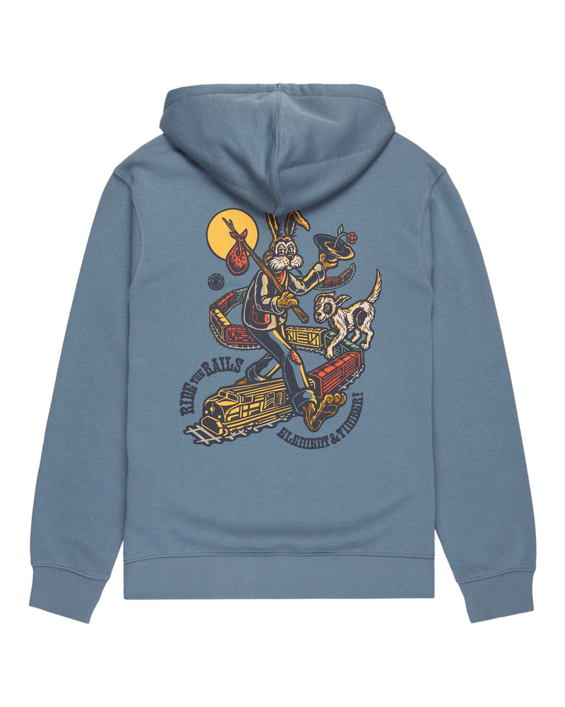 Load image into Gallery viewer, Element Men&#39;s Timber On Track Po Hoodie Blue Mirage ELYSF00316-BMK0

