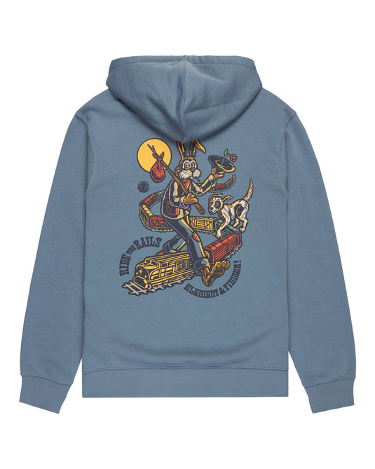 Element Men's Timber On Track Po Hoodie Blue Mirage ELYSF00316-BMK0