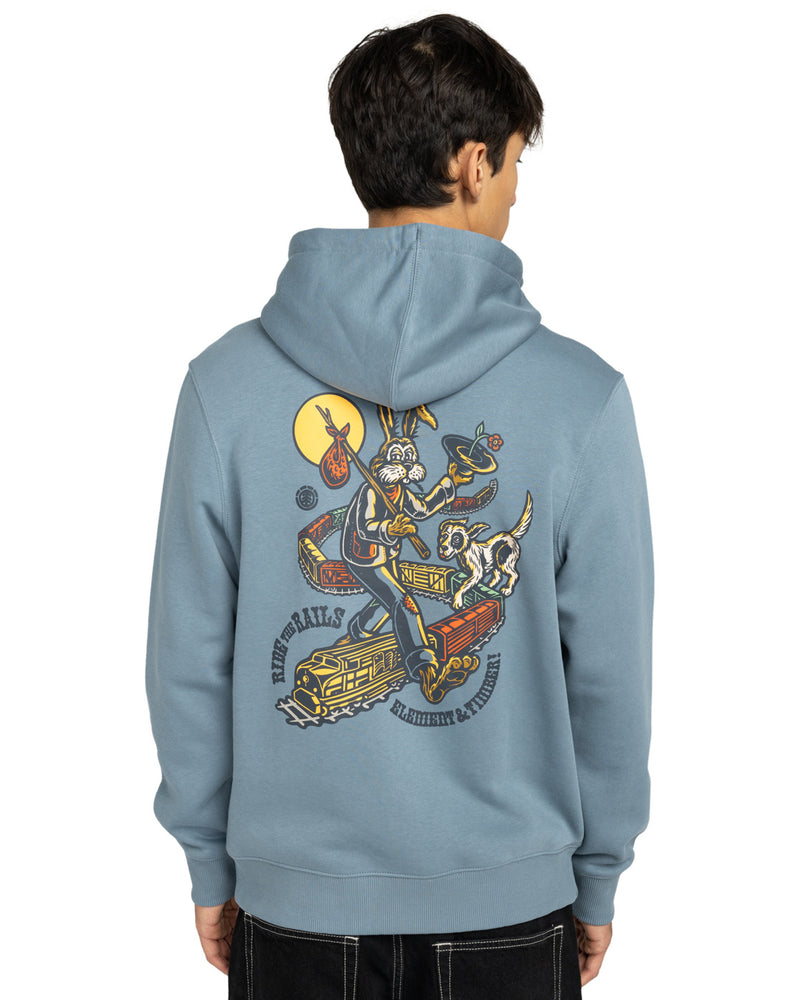 Load image into Gallery viewer, Element Men&#39;s Timber On Track Po Hoodie Blue Mirage ELYSF00316-BMK0
