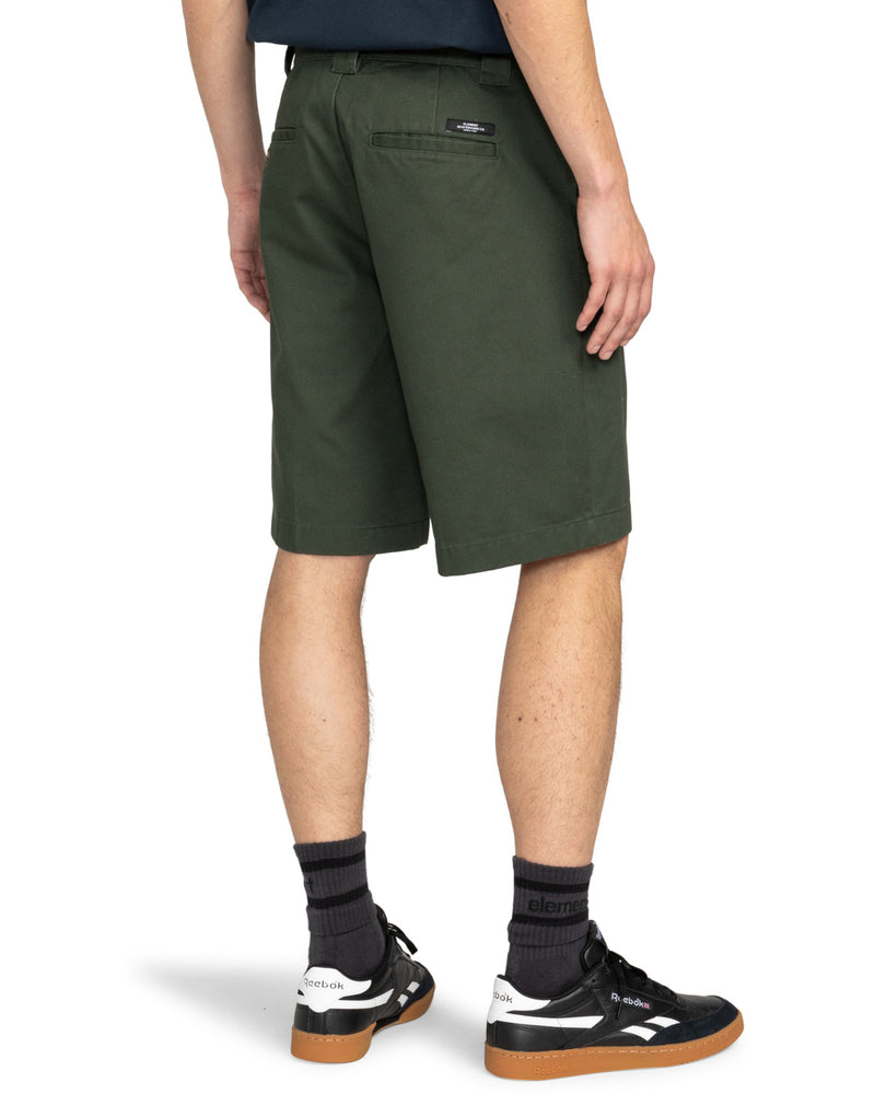 Load image into Gallery viewer, Element Men&#39;s Howland Work 21.8&#39;&#39; Chino Shorts Deep Forest ELYWS00148-KSW0
