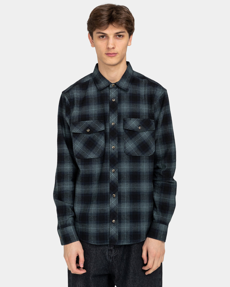 Load image into Gallery viewer, Element Tacoma Classic Shirt Gradient Plaid Agave Green ELYWT00133-GZC1
