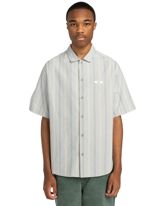 Element Men's Idle Shirt Beige/Blue/Riffle Green ELYWT00169_TEG4