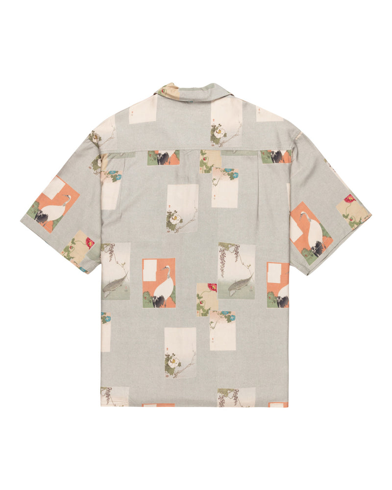 Load image into Gallery viewer, Element Men&#39;s Resort Short Sleeve Shirt Postcards ELYWT00177-WFM6
