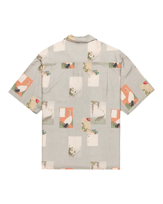 Element Men's Resort Short Sleeve Shirt Postcards ELYWT00177-WFM6