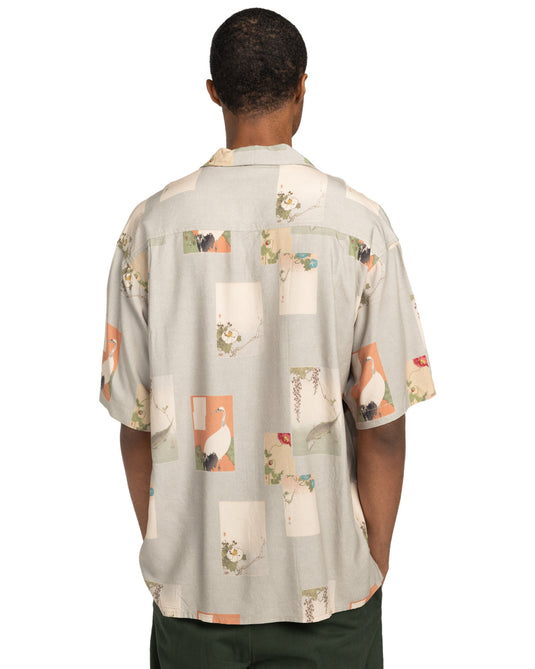 Element Men's Resort Short Sleeve Shirt Postcards ELYWT00177-WFM6