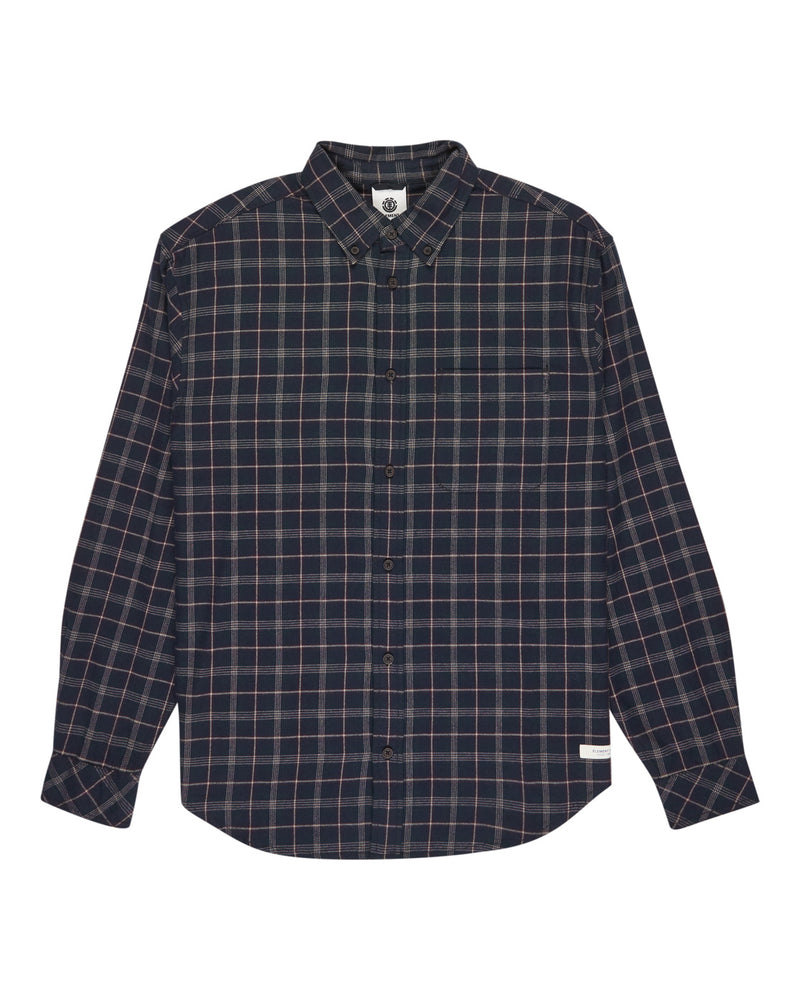 Load image into Gallery viewer, Element Men&#39;s Button Down Regular Flannel Tartan Blue ELYWT00183-BST1
