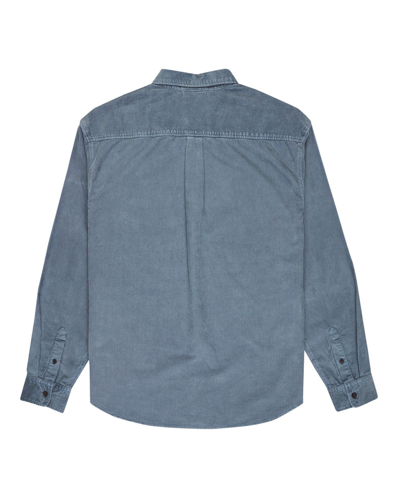 Load image into Gallery viewer, Element Men&#39;s Button Down Regular Corduroy Shirt Blue Mirage ELYWT00187-BMK0
