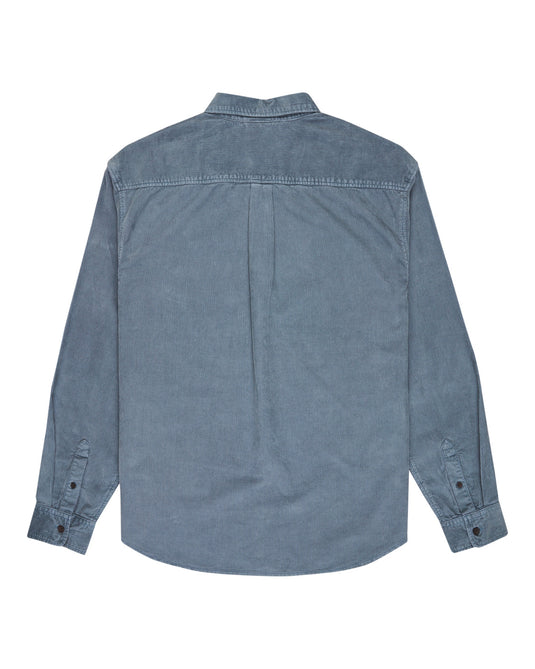 Element Men's Button Down Regular Corduroy Shirt Blue Mirage ELYWT00187-BMK0
