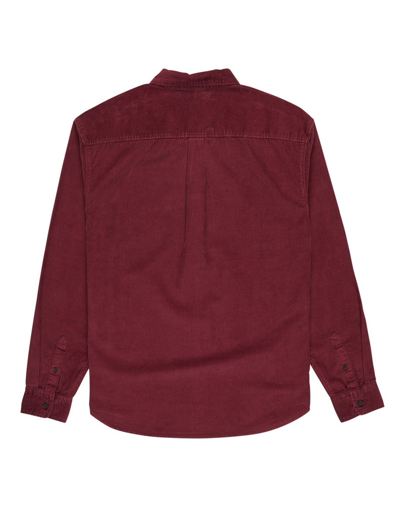 Load image into Gallery viewer, Element Men&#39;s Button Down Regular Corduroy Shirt Zinfandel ELYWT00187-RSS0
