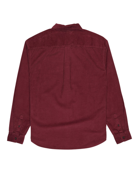 Element Men's Button Down Regular Corduroy Shirt Zinfandel ELYWT00187-RSS0