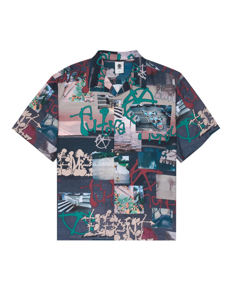 Load image into Gallery viewer, Element Men's Relax Resort Short Sleeve Shirt Scenes ELYWT00203-CLM6
