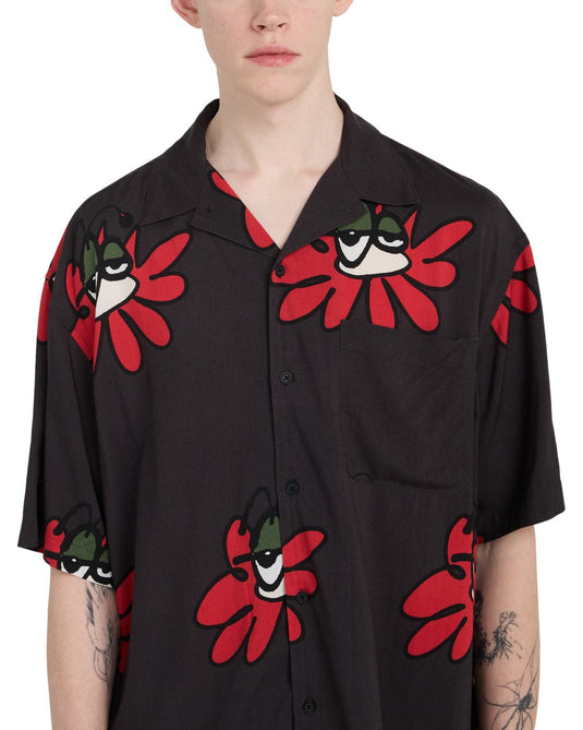 Element Men's Relax Resort Short Sleeve Shirt Poppies ELYWT00203-KVD7
