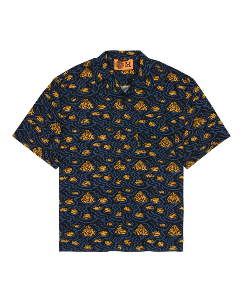 Load image into Gallery viewer, Element Men's Timber Relax Resort Short Sleeve Shirt Frogs ELYWT00209-GQM6

