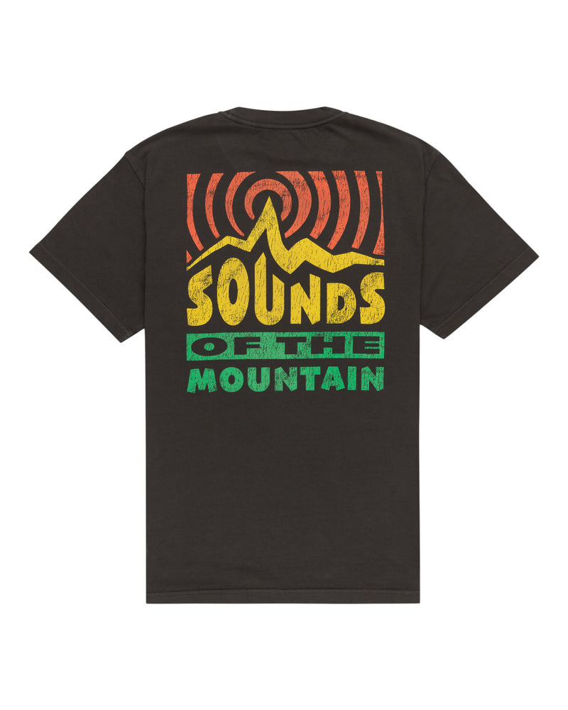 Load image into Gallery viewer, Element Men&#39;s Sounds Of The Mountains Relax Fit T-shirt Off Black ELYZT00366-KTA0
