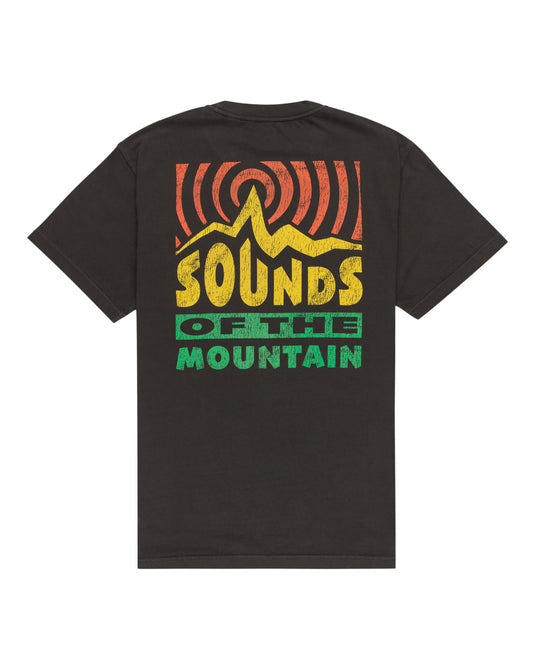 Element Men's Sounds Of The Mountains Relax Fit T-shirt Off Black ELYZT00366-KTA0