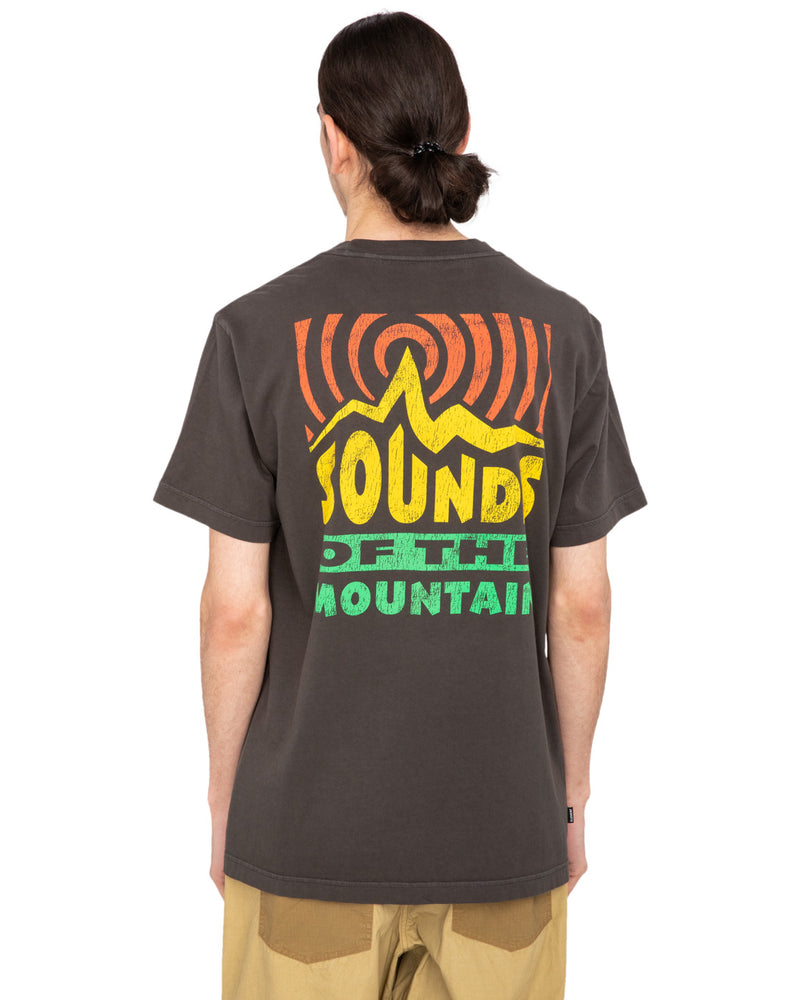 Load image into Gallery viewer, Element Men&#39;s Sounds Of The Mountains Relax Fit T-shirt Off Black ELYZT00366-KTA0
