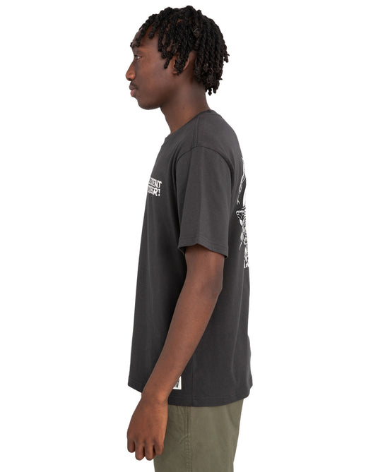 Element Men's Timber Jester Regular Fit T-Shirt Off Black ELYZT00371-KTA0
