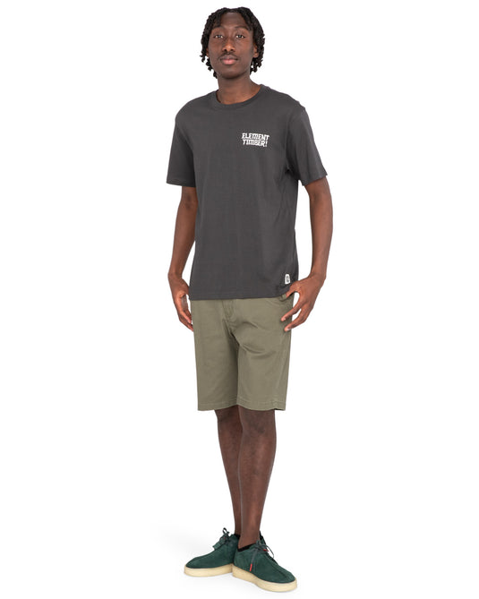 Element Men's Timber Jester Regular Fit T-Shirt Off Black ELYZT00371-KTA0